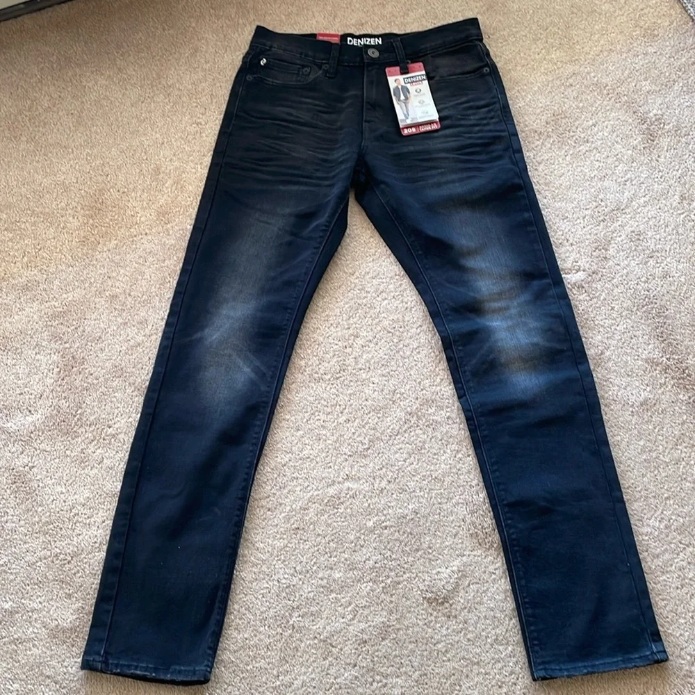 Levi’s 29/32 Men BLACK denim Denizen Regular Taper 208 jeans